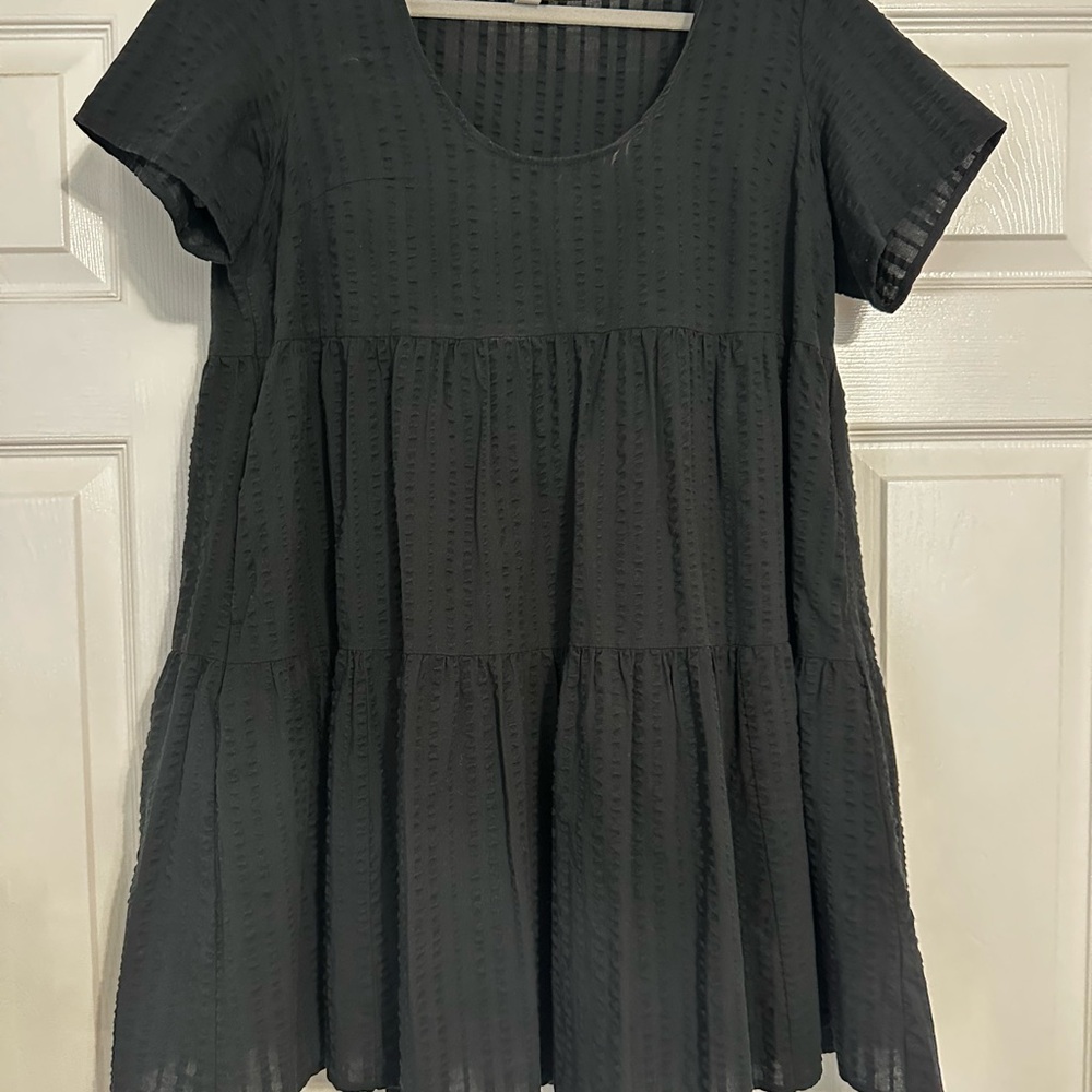 a new day Black Striped Dress
